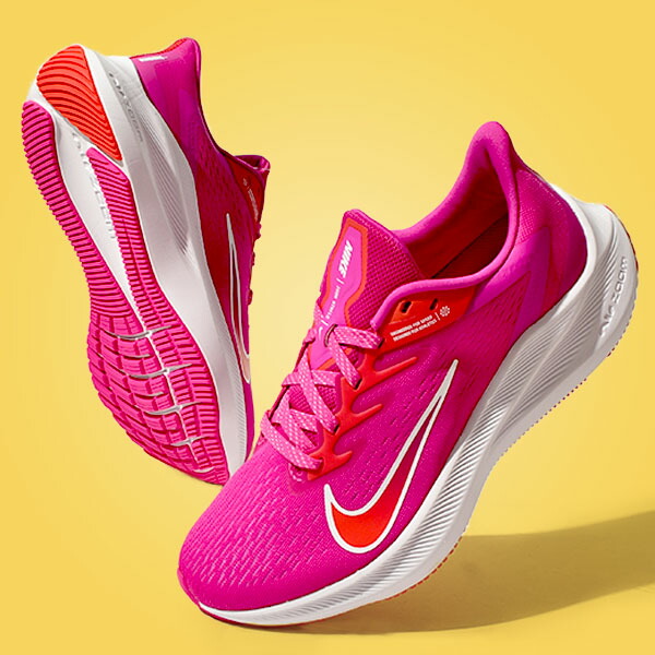 送料無料 半額 54%off ナイキ ランニングシューズ レディース NIKE ズーム ウィンフロー 7 ランニング ジョギング マラソン 運動靴 靴 シューズ トレーニング ZOOM WINFLO ピンク CJ0302 600 【あす楽対応】
