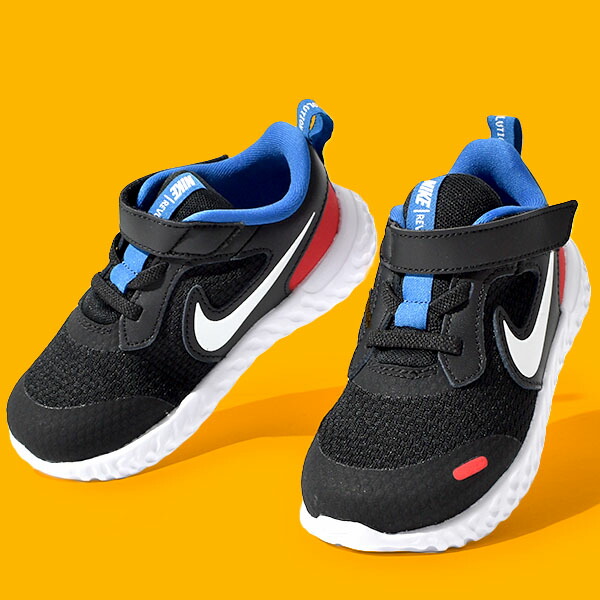 楽天市場 送料無料 ナイキ ベビー シューズ スニーカー Nike レボリューション 5 Tdv キッズ ジュニア 子供 男の子 女の子 ベビーシューズ ベビー靴 子供靴 子どもスニーカー シューズ 靴 ベルクロ ブラック Bq5673 21夏新作 エレファント靴店