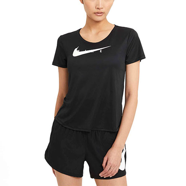 楽天市場 100円offクーポン配布中 ナイキ Tシャツ レディース Nike スウッシュ ラン S S トップ ランニングシャツ トレーニング シャツ 半袖 スポーツウェア ランニング ジョギング ジム ブラック 黒 Cz9279 21夏新作 エレファント靴店