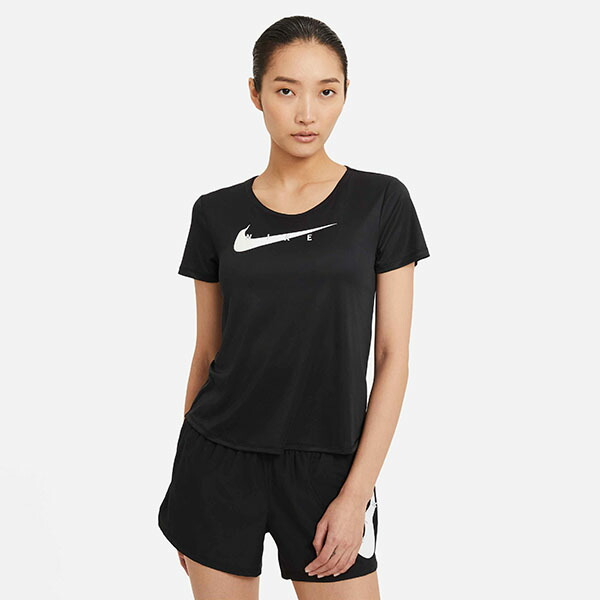 楽天市場 ナイキ Tシャツ レディース Nike スウッシュ ラン S S トップ ランニングシャツ トレーニングシャツ 半袖 スポーツウェア ランニング ジョギング ジム ブラック 黒 Cz9279 21夏新作 エレファント靴店