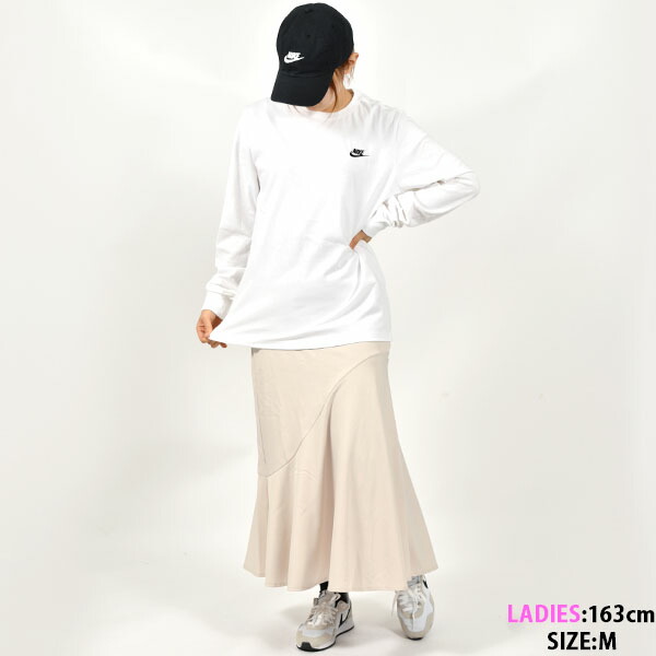ナイキ 長袖 ロングスリーブ トップ ロンt Tシャツ Nike クラブ レディース メンズ