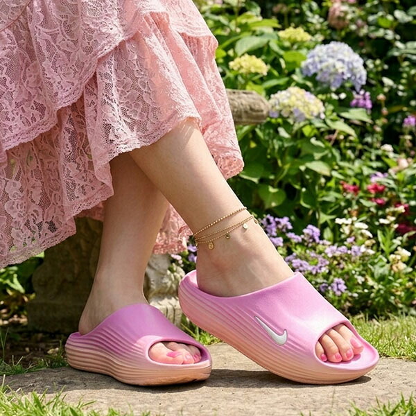 2026夏新作 送料無料 ナイキ 厚底 リカバリー サンダル レディース スポーツ NIKE REACTX REJUVEN8 SLIDE リアクト リジュビネイト スライド ビーチサンダル シャワーサンダル ビーサン スポサン シューズ 靴 ピンク hv4484