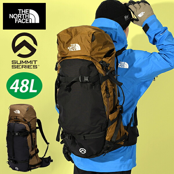 送料無料 ノースフェイス リュックサック メンズ レディース スノーボード スキー バックカントリー THE NORTH FACE Chugach Guide 45 Lサイズ 48L チュガッチ ガイド サミットシリーズ ブラウン NM62351 2025-2026冬新作