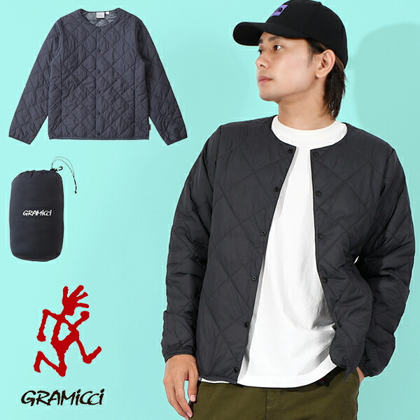 30%off 送料無料 グラミチ Gramicci メンズ レディース THERMAL INSULATION QUILTED JACKET インナーダウン ダウンジャケット 薄手 軽量 アウトドア ジャケット G5FU-J034