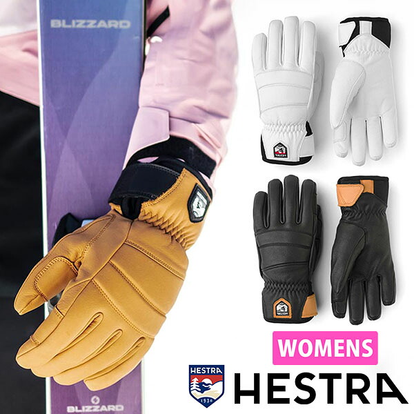 送料無料 レザーグローブ HESTRA ヘストラ Womens Fall Line ウィメンズ フォール ライン レディース 五指 レザー 本革 天然皮革 スノーグローブ スノボ スノーボード スキー 手袋 アルペン 10%off
