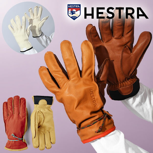 送料無料 レザーグローブ HESTRA ヘストラ Wakayama ワカヤマ メンズ 五指 レザー 本革 天然皮革 スノーグローブ スノボ スノーボード スキー 手袋 アルペン 10%off