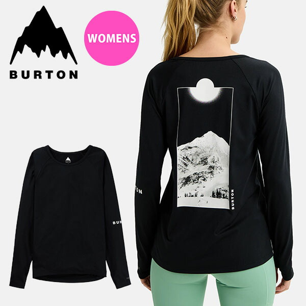 バートン Burton レディース 長袖 Tシャツ 最大81 Offクーポン インナー スノボ 婦人 女性用 Snowboard スノーボード スキー Ski 送料無料 Women S 総柄 Wear Base Layer T Shirt Roadie ロンt Tech アンダーウェア Off