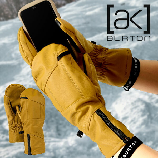 送料無料 ミトン グローブ バートン BURTON ak Leather Tech Mitten メンズ レディース ユニセックス レザー 本革 天然皮革 手袋 スノボ スノーボード スマホ対応 スマートフォン対応 タッチパネル スキー 10%off|エレファントSPORTS