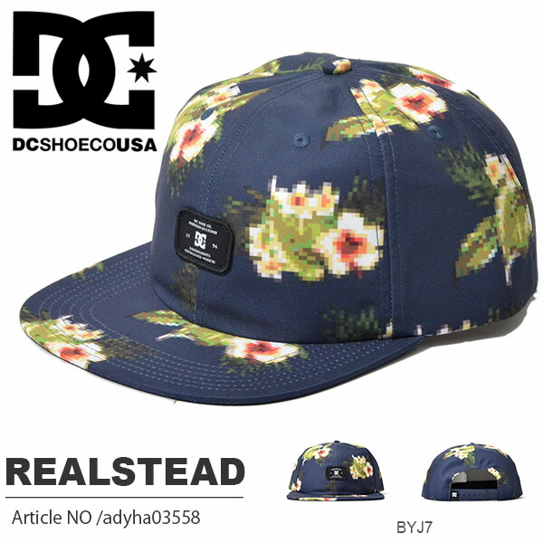 キャップDCShoesディーシーシューズメンズREALSTEADキャップ帽子CAPキャップスノーボードスノボスキースケートスケボーディーシーシュー2018春夏新作30%off