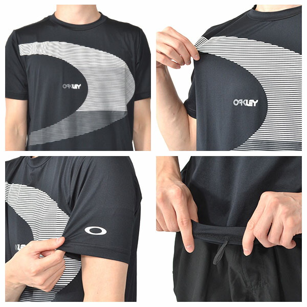 得割30水陸両用半袖ラッシュTシャツOAKLEYオークリーメンズRASHBIGOTEE9.0ラッシュガードUVカットTシャツサーフサーフィンボディボードプール海水浴マリンスポーツアウトドアUPF50+日本正規品2019春夏新作