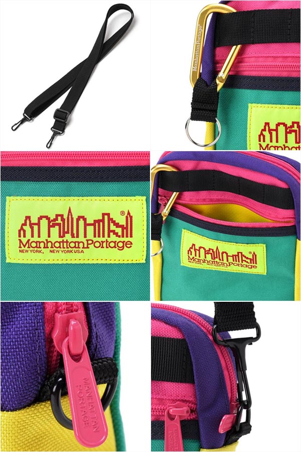 数量限定送料無料サコッシュManhattanPortageマンハッタンポーテージメンズレディースConeyIslandCityLightBagバッグショルダーバッグポーチmp1403coneyマルチカラー2019春新作【あす楽配送】