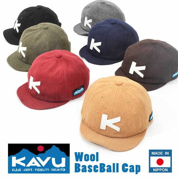 送料無料KAVUカブーウールベースボールキャップCAP帽子メンズレディースレトロクラシックショートバイザーアウトドアカジュアルMADEINNIPPON日本製2019秋冬新色得割10【あす楽対応】
