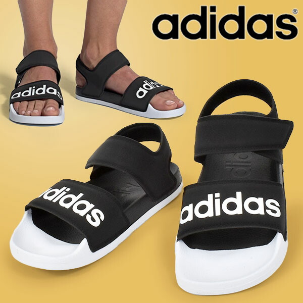 楽天市場 送料無料 履き心地抜群 クラウドフォーム搭載 スポーツサンダル アディダス Adidas レディース Adilette Sandal アディレッタサンダル ベルクロ シャワーサンダル スニーカー サンダル スポーツ ジム G あす楽対応 エレファントｓｐｏｒｔｓ