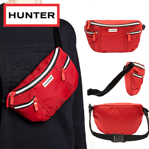 送料無料 ボディバッグ HUNTER ハンター レディース メンズ ウエストポーチ ORIGINAL NYLON BUMBAG ショルダーバッグ 2019春夏新作 国内正規品 UBP7020KBM