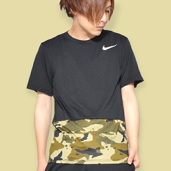 楽天市場 ゆうパケット対応可能 現品限り 半額 50 Off 半袖 Tシャツ ナイキ Nike Dri Fit ブリーズ ハイパードライ 2l カモ S S トップ メンズ カモ柄 迷彩柄 トレーニングシャツ スポーツウェア ランニング ジム ウェア Aq1092 エレファントｓｐｏｒｔｓ