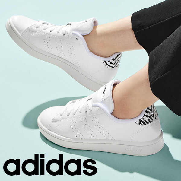 楽天市場 30 Off 送料無料 ゼブラ柄 アディダス レディース スニーカー Adidas Advancourt W アドバンコート ローカット カジュアル シューズ 靴 ホワイト 白 Gz0152 エレファントｓｐｏｒｔｓ