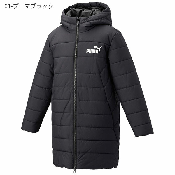 楽天市場】送料無料 プーマ キッズ ベンチコート PUMA ESS パデッド コート 中綿 ロングコート ジュニア 子供 アウター ジャンパー 防寒  2022秋新作 672677：エレファントＳＰＯＲＴＳ