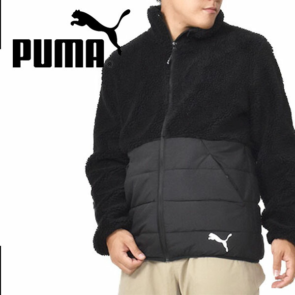 楽天市場 30 Off 送料無料 プーマ ジャケット Puma メンズ シェルパ Hybrid もこもこ フリース アウター ジャンパー ブラック 黒 エレファントｓｐｏｒｔｓ