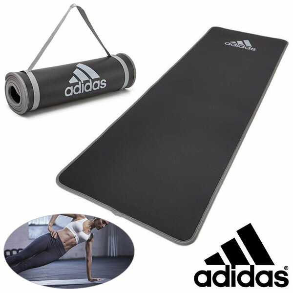 楽天市場】送料無料 アディダス adidas フィットネスマット 10mm グレー ヨガマット トレーニングマット エクササイズマット ストレッチ  トレーニング ヨガ ピラティス 宅トレ ADMT-11015GR : エレファントＳＰＯＲＴＳ