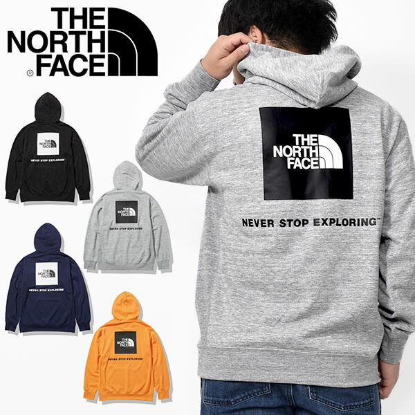 高級ブランド The North Face バックスクエアロゴフーディー Mサイズ 新品未使用 パーカー