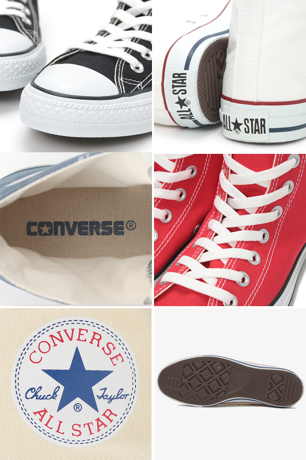 送料無料】 コンバース スニーカー レディース CONVERSE キャンバス オールスター ハイカット HI CANVAS ALL STAR HI  靴【日本正規代理店品】 定番シューズ （ブラック ホワイト ネイビー レッド）