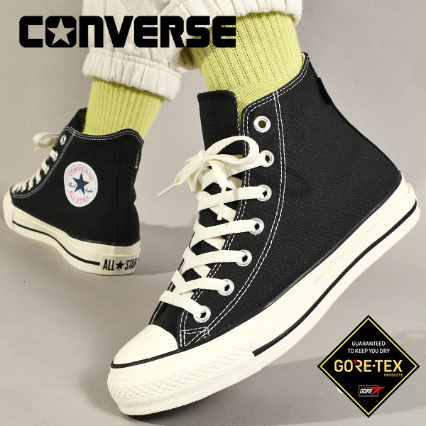 50 Off コンバース スニーカー Converse All Star オールスター 100 ゴアテックス Hi メンズ 防水 撥水 ハイカット キャンバス シューズ 靴 ブラック 黒 21春 あす楽対応 エレファントｓｐｏｒｔｓ 本店は Werther Com Br