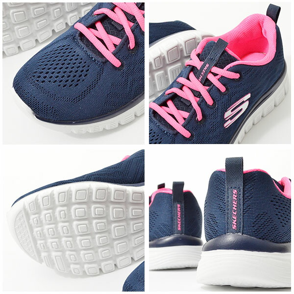 スニーカースケッチャーズSKECHERSレディースグレースフルゲットコネクテッドGRACEFUL-GETCONNECTEDシューズ靴ウォーキングメモリーフォーム126152018秋冬新色得割20