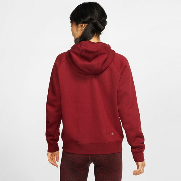 送料無料スウェットパーカーナイキNIKEレディースBBSHINEフルジップフーディトレーナースエットジャケットメタリックロゴスポーツウェアレッド赤BV49892019冬新作