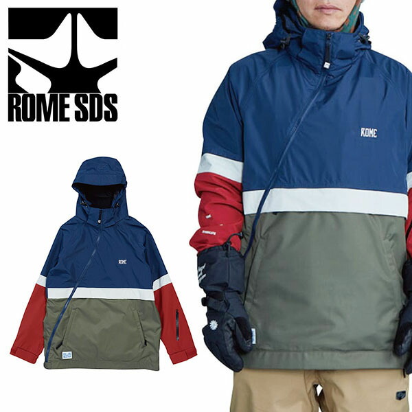 【処分特価Mサイズのみ!】35%off送料無料スノーボードウェアROMESDSロームMEANSJACKETミーンズジャケットネイビー紺メンズジャケットスノボスノーボードスノーウェア