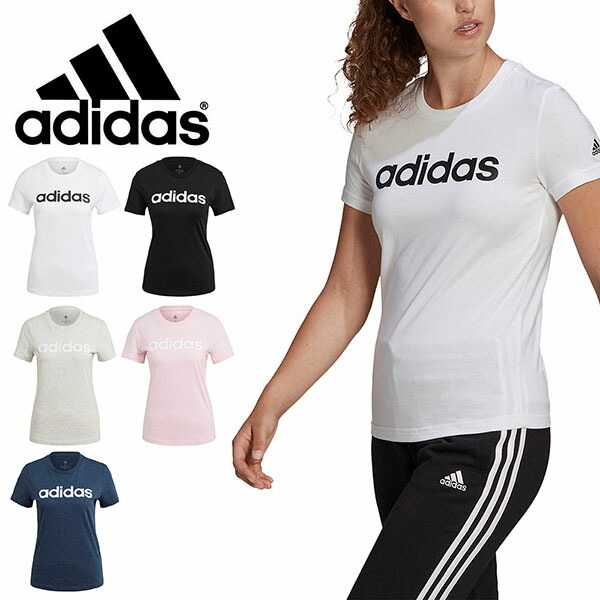 楽天市場 アディダス 半袖 Tシャツ Adidas レディース W Ess Lin Tシャツ ビッグロゴ スポーツウェア ランニング ジョギング トレーニング ウェア ジム ヨガ フィットネス 21春新作 22 Off 269 エレファントｓｐｏｒｔｓ