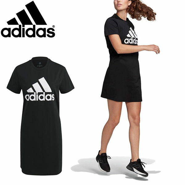 楽天市場 32 Off アディダス 半袖 ワンピース Adidas レディース W Ess Bl Sj ワンピース ビッグロゴ スポーツカジュアル スポカジ ブラック 黒 21春新作 275 エレファントｓｐｏｒｔｓ