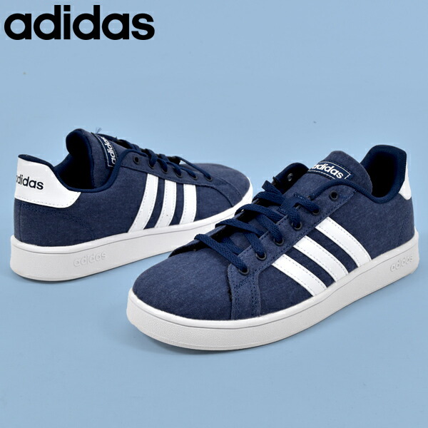楽天市場 送料無料 22 Off アディダス スニーカー レディース Adidas Grandcourt K グランドコート 学校 通学 シューズ 靴 3本ライン Eg1518 エレファントｓｐｏｒｔｓ