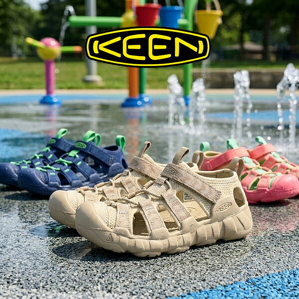 送料無料 キーン 水陸両用 サンダル キッズ 子供 ベルクロ KEEN ハイパーポート エイチツー HYPERPORT H2 アウトドア シューズ 靴 スニーカー 1031918 1031920 1031923 2026春夏新色