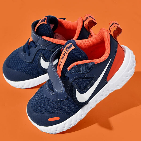 楽天市場 送料無料 ナイキ ベビー シューズ スニーカー Nike レボリューション 5 Tdv キッズ ジュニア 子供 男の子 女の子 ベビーシューズ ベビー靴 子供靴 子どもスニーカー シューズ 靴 ベルクロ ネイビー Bq5673 21秋新作 エレファントｓｐｏｒｔｓ