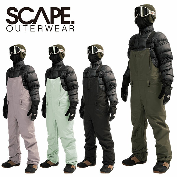 楽天市場】送料無料 スノーボードウェア SCAPE エスケープ BIB PANTS