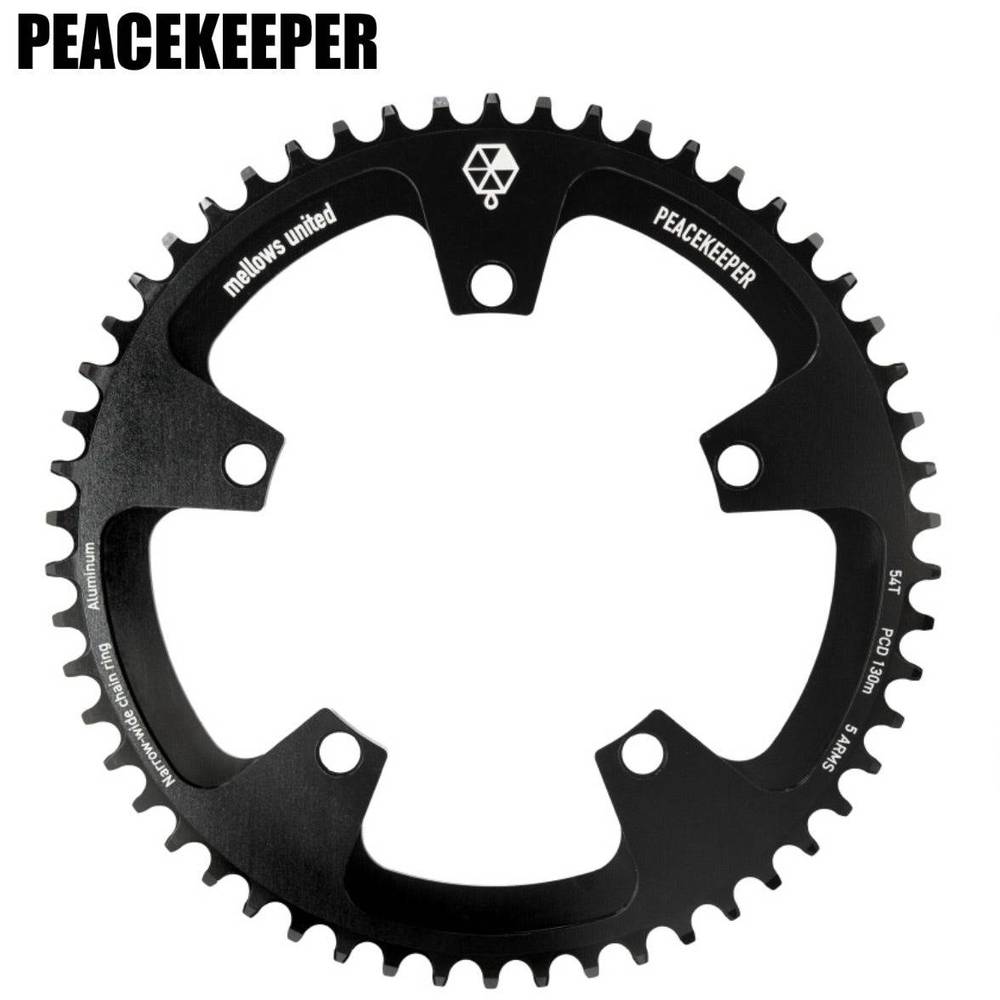 自転車 パーツ コンポーネント チェーンリング リングボルト メロウズ ピースキーパー PCD130mm ブラック mellows PEACEKEEPER チェーンリング ロードバイク クロスバイク パーツ対応 エレファントサイクル