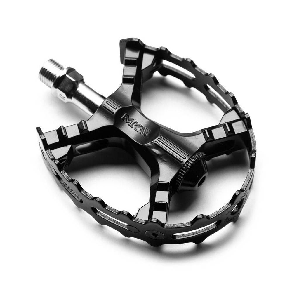 銀輪 ペダル クリート 滑っこいペダル 三ヶ島製造所 XC-III ベア落とし穴 ペダル オール黒いこと BLUELUG ブルーラグ 別注 MKS XC-III 読み込む自動二輪車 はりつけ台自動二輪車 部分品相応う エレファントサイクル