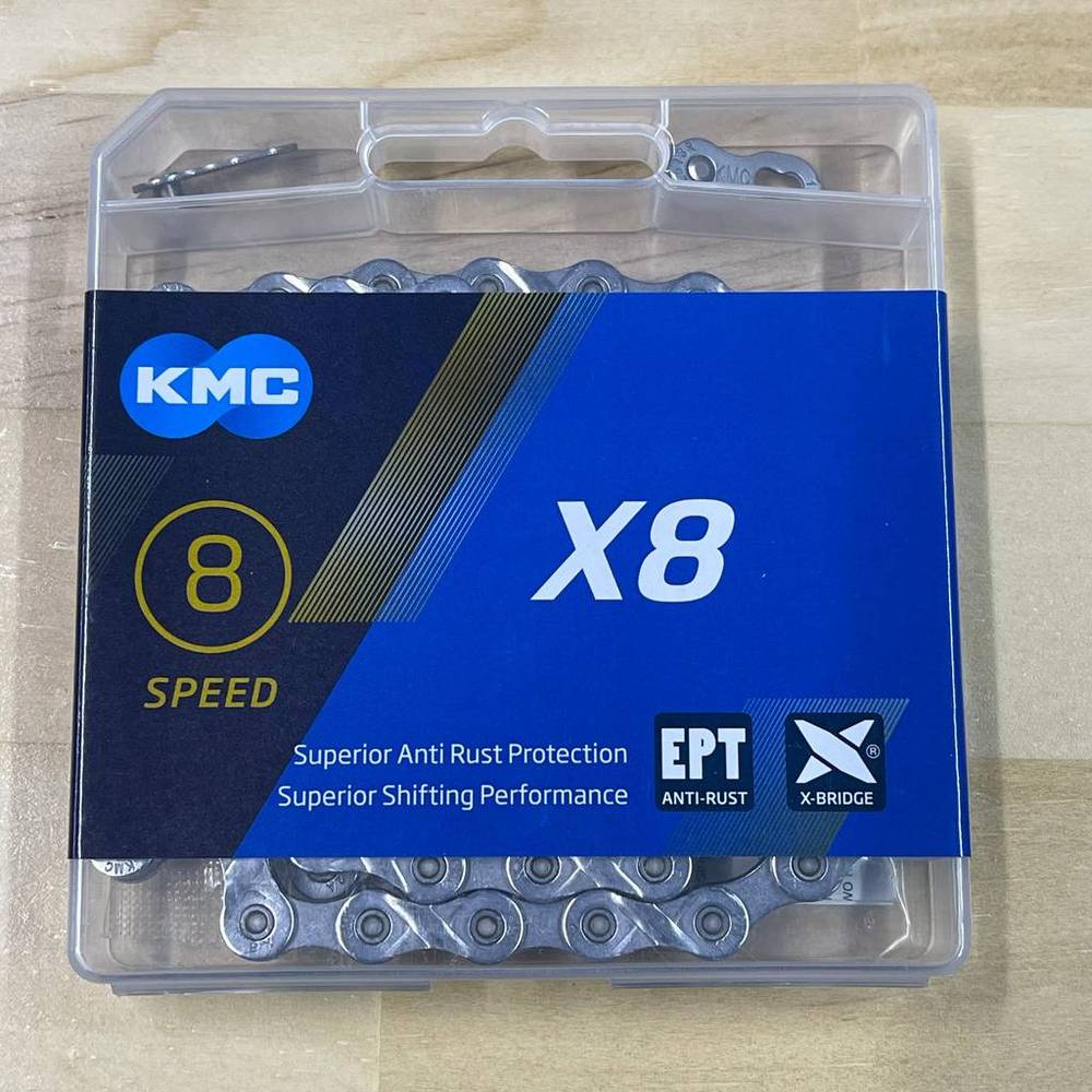 自転車 パーツ コンポーネント チェーン KMC X8 EPT 防錆加工 チェーン 116リンク ロードバイク クロスバイク パーツ対応 エレファントサイクル