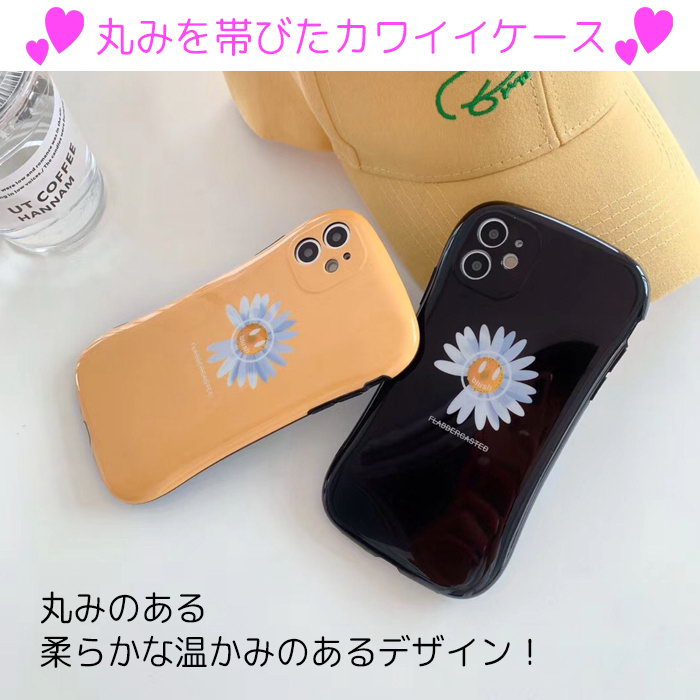 楽天市場 Iphoneケース Se 第二世代 Se2 Iphone 11 11pro ラウンド型 スマホケース Iphone8 7 フラワーモチーフ ハートモチーフ シンプル 11promax Iphonex Xr Xs Xsmax イエロー ブラック 花 イラスト ハート 可愛い 韓国 お洒落 Jk エルフイ Tokyo