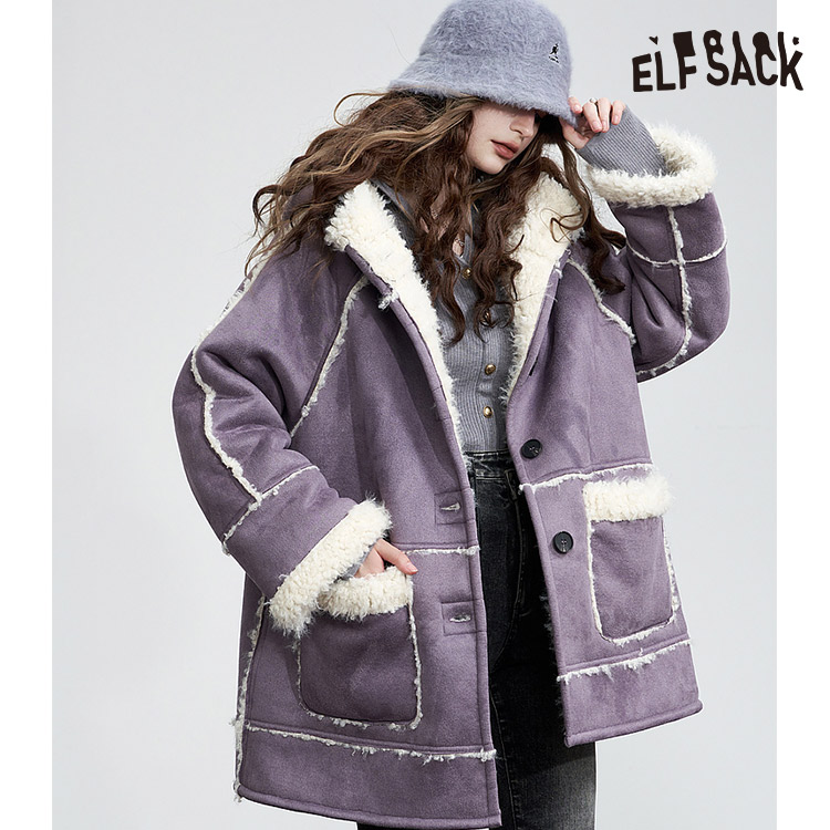 ELFSACK ベスト 花柄 ファー切替 綿入り 楽天市場】送料無料 ELFSACK ベスト 花柄 ファー切替 綿入り