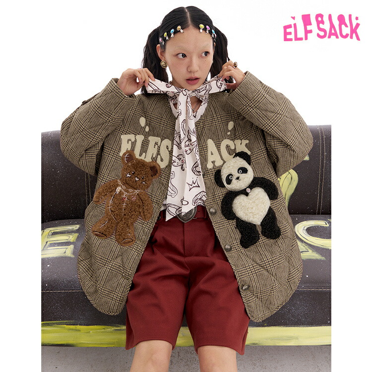 楽天市場】送料無料 ELFSACK ジャケット アウター ブルゾン