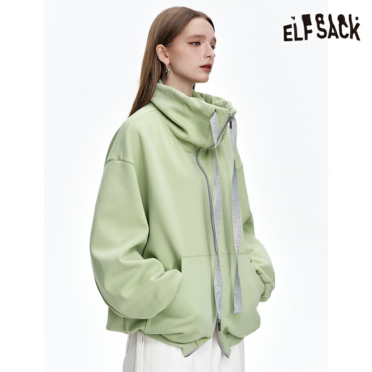 ELFSACK ジャケット パーカー フード付き ジップアップ ゆったり 楽天市場】送料無料 ELFSACK ジャケット アウター パーカー