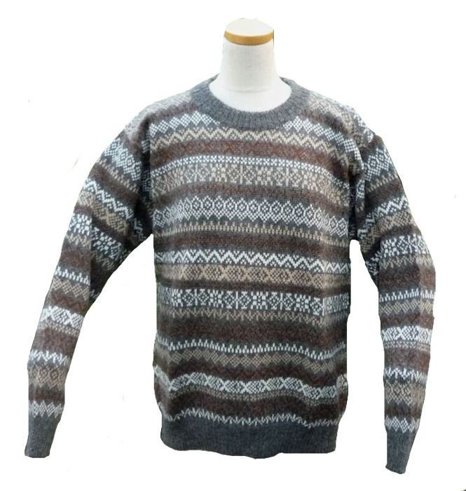 楽天市場】アルパカ１００％ セーター ALC-080 男性 丸首 ペルー製 