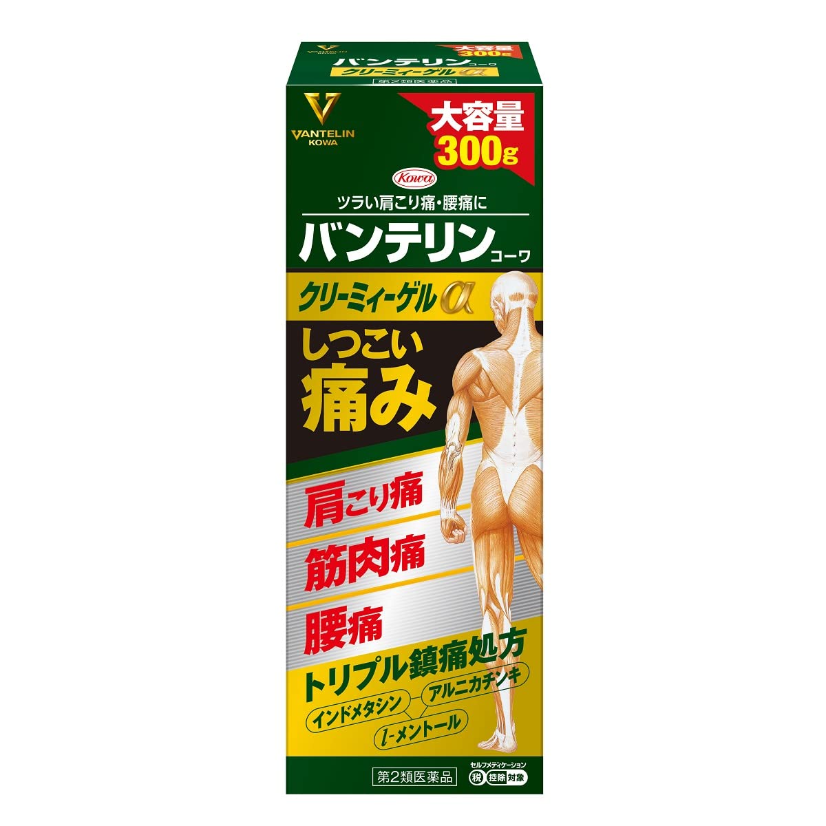 第2類医薬品バンテリンコーワクリーミィーゲルα 300g|eli-mino ゆらぎ薬局