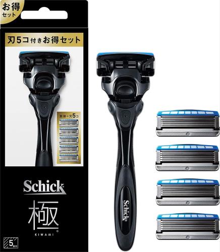 Schick(シック) 極 KIWAMI コンボパック(ホルダー(刃付き)+替刃4コ) 髭剃り カミソリ 4,367円