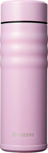 京セラ 吸い筒 陶芸 珈琲 瓶 マグボトル 500ml 螺子釘栓 内面陶芸産業 無意味さ断熱社会システム 保温 保冷 CERAMUG セラマグ サクラ色 MB-17SPK-AZ