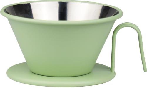 カリタ Kalita Earth Series MORI コーヒー ドリッパー ウェーブ シリーズ ステンレス製 2~4人用 WDS-185 アースシリーズ 森 燕職人手作り 日本製 ドリップ 器具 #05146