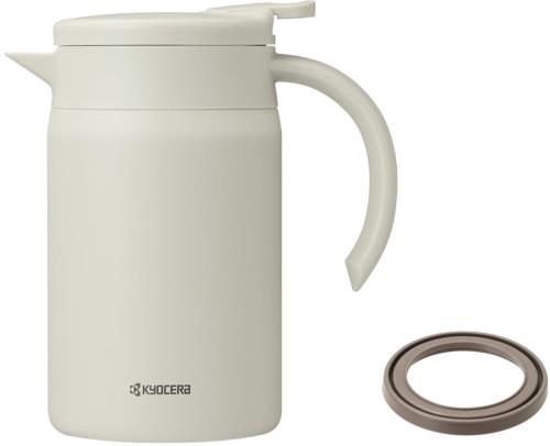 京セラ 真空断熱コーヒーサーバー 保温ポット 交換パーツ パッキン セット 内面セラミック加工 保温 保冷 珈琲 紅茶 お湯 お湯割り CERAMUG セラマグ 800ml サンドベージュ SV-800PC-SB-AZ