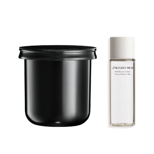 SHISEIDO MEN 体感キット スキンエンパワリングクリーム (レフィル)+ハイドレーティングローション30ml 男性用クリーム ・ 男性用美容液 シトラスとバンブーグリーンの香り レフィル 50g