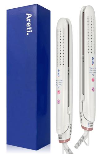“ ヘアアイロン は アレティ ” 送風機能 ヘアセット瞬間固定 ストレート カール 2way 火傷防止設計 24mm セラミックコーティング 360度回転コード エアーアイロン 冷マジック ReiMagic Areti-i2686WH